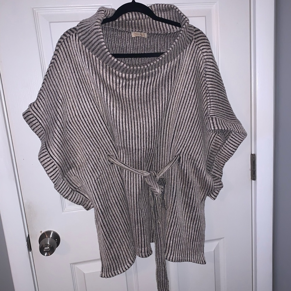 Brown and cream sweater